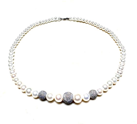 Collana Miluna Donna Perle in Oro Perla PCL2099B - PCL2099B